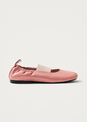 Sutton Onix Pink Leather Ballet Flats