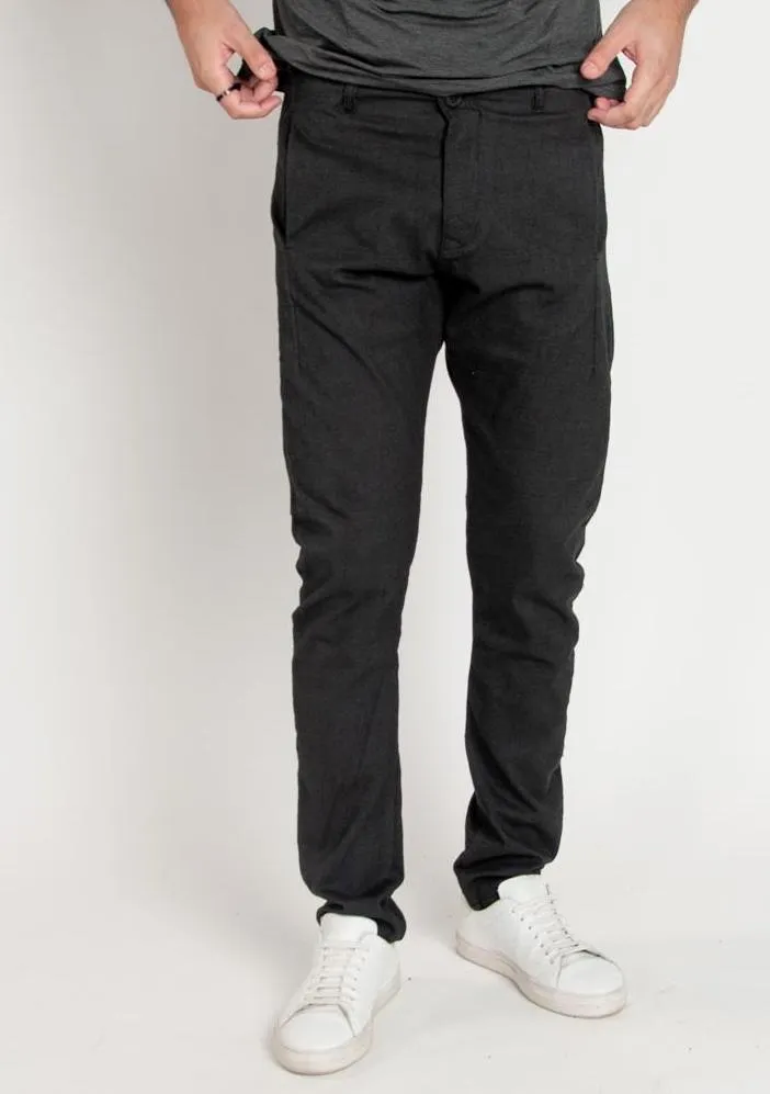Tapered Trousers - Charcoal