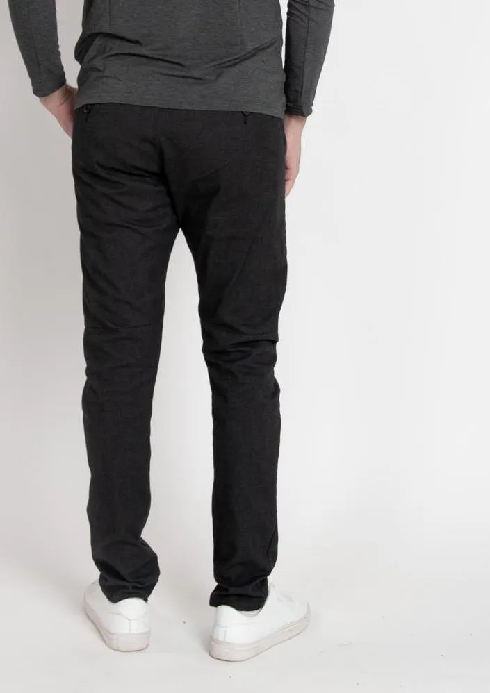 Tapered Trousers - Charcoal
