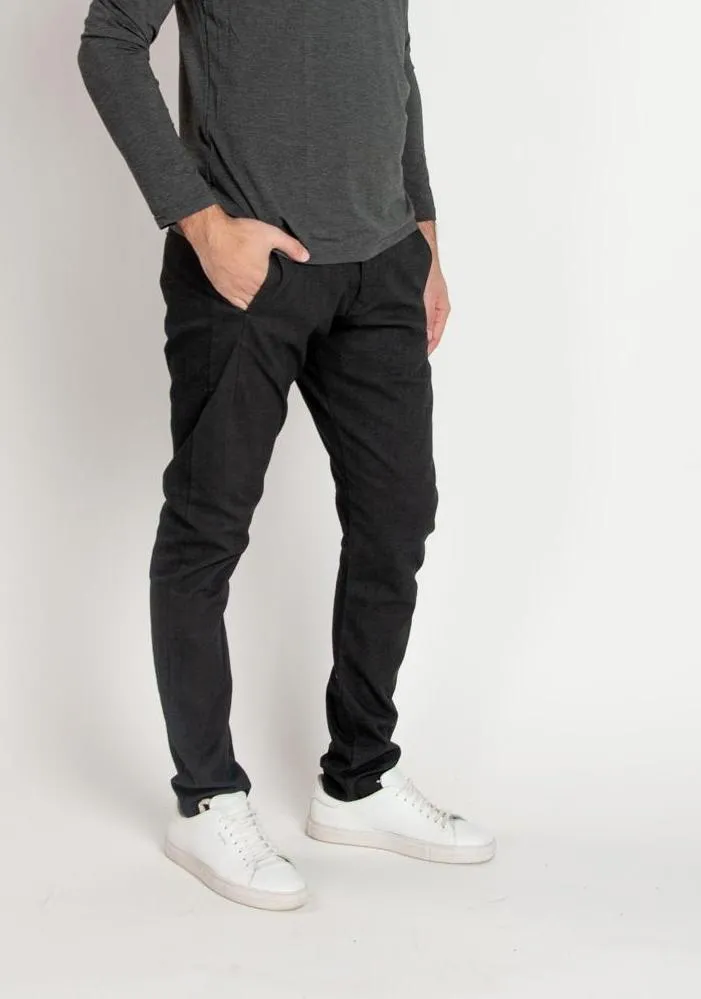 Tapered Trousers - Charcoal
