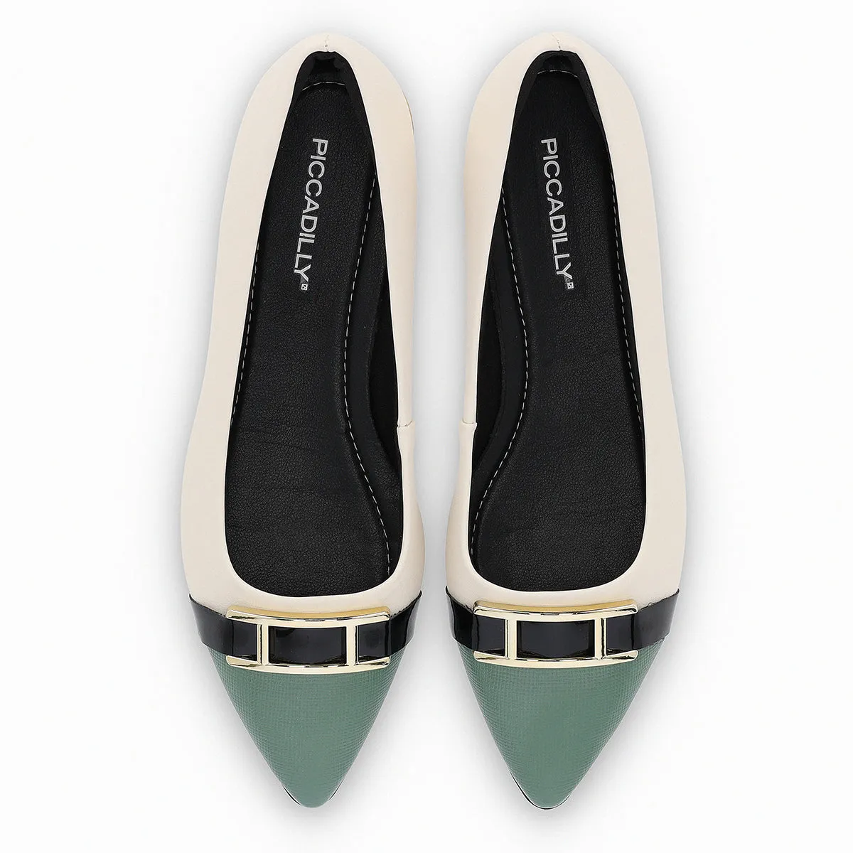 Touch of Gold Buckle Pumps (274.084)