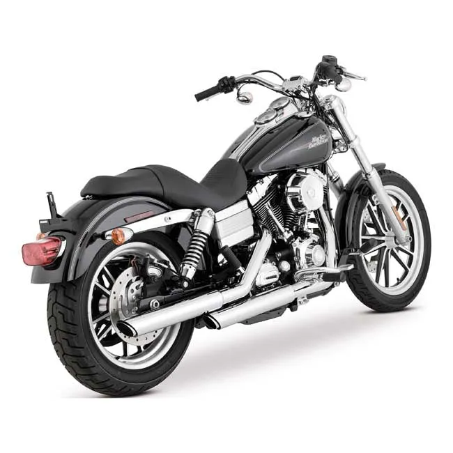 Vance & Hines 16337 PCX Twin Slash 3 in. Slip-on Exhaust Chrome 1991-2016 Dyna