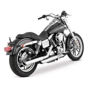 Vance & Hines 16337 PCX Twin Slash 3 in. Slip-on Exhaust Chrome 1991-2016 Dyna