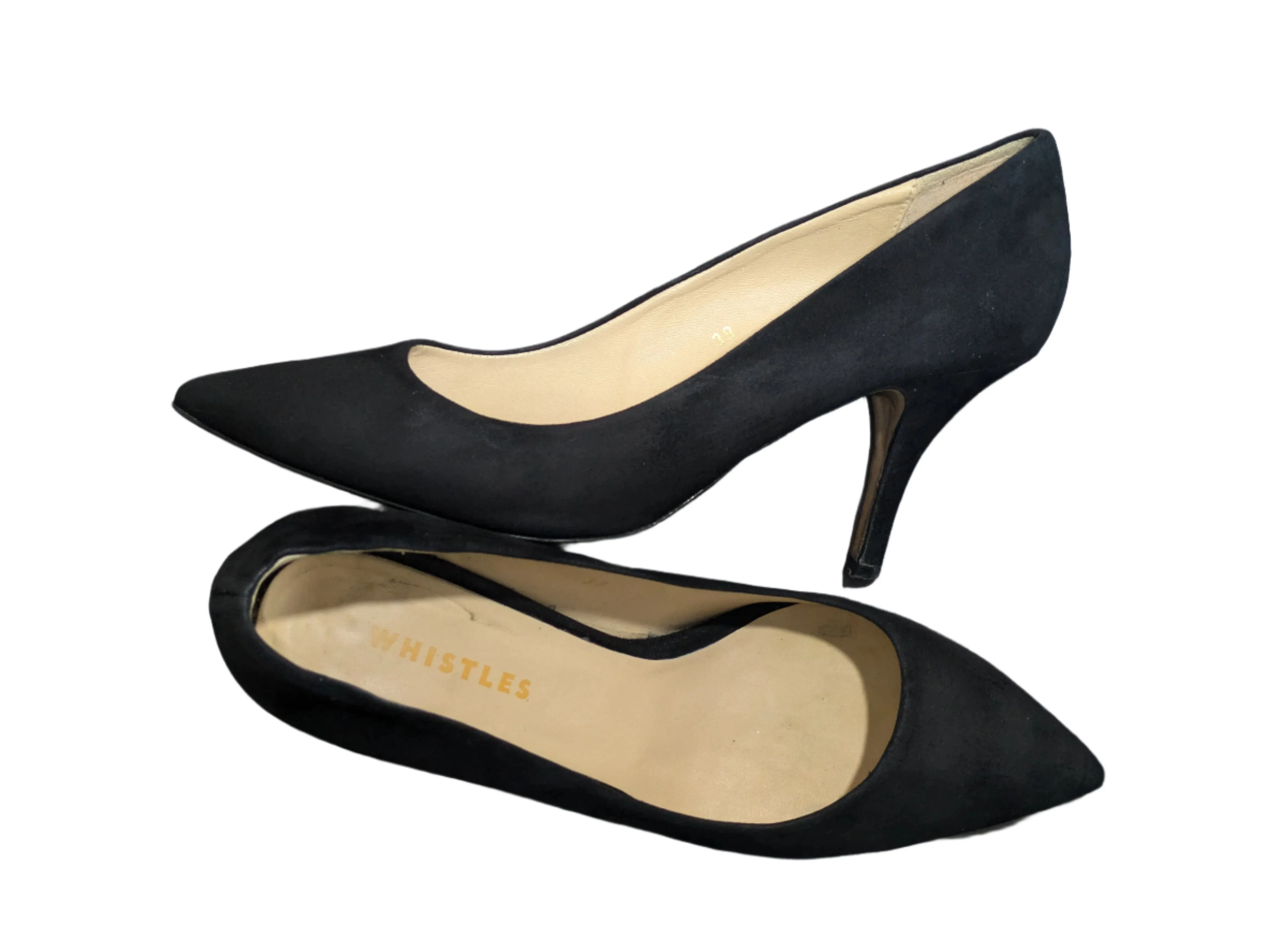 Whistles Corie Suede Heeled Pump Size EU 39 / UK 6 / US 8.5