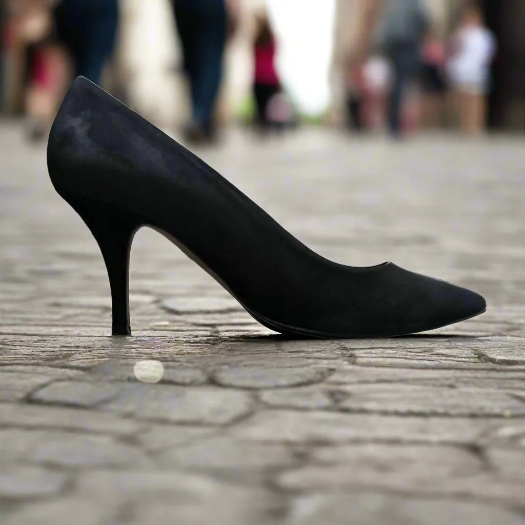Whistles Corie Suede Heeled Pump Size EU 39 / UK 6 / US 8.5