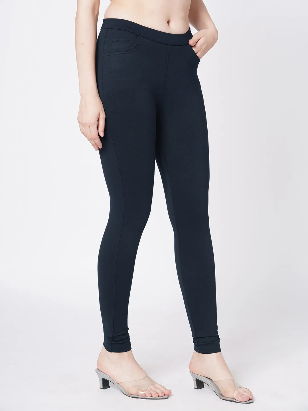 Women Navy Skinny Tregging