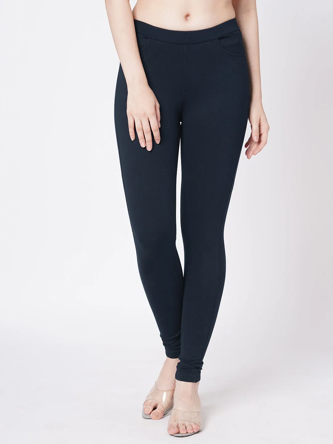 Women Navy Skinny Tregging