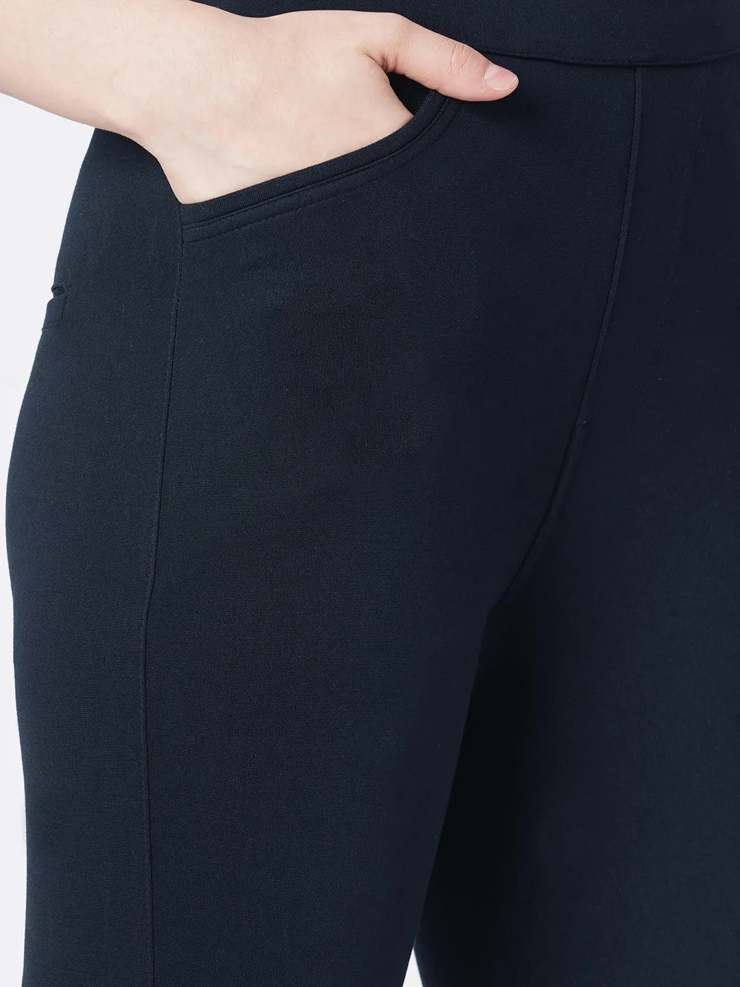 Women Navy Skinny Tregging