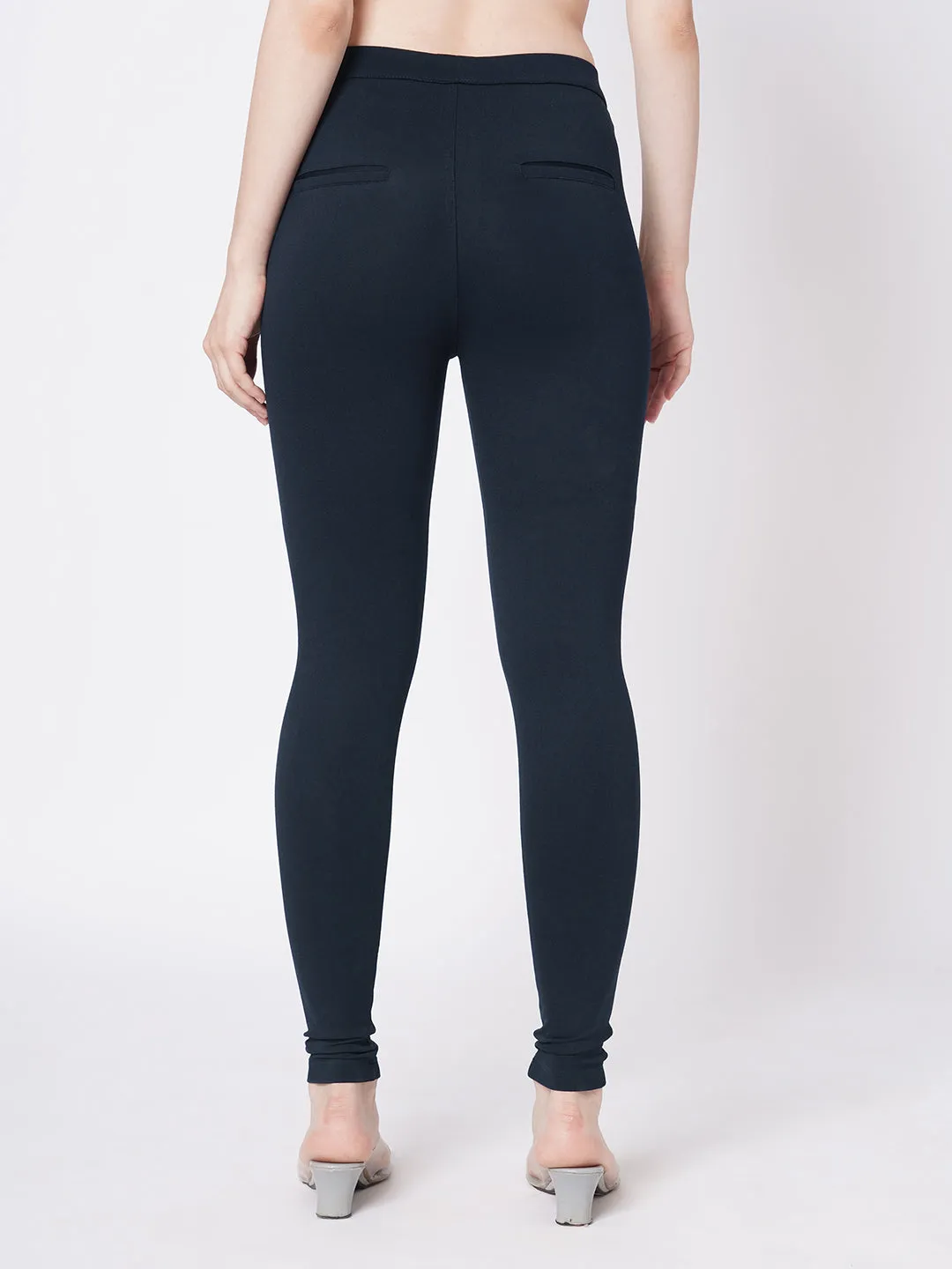 Women Navy Skinny Tregging
