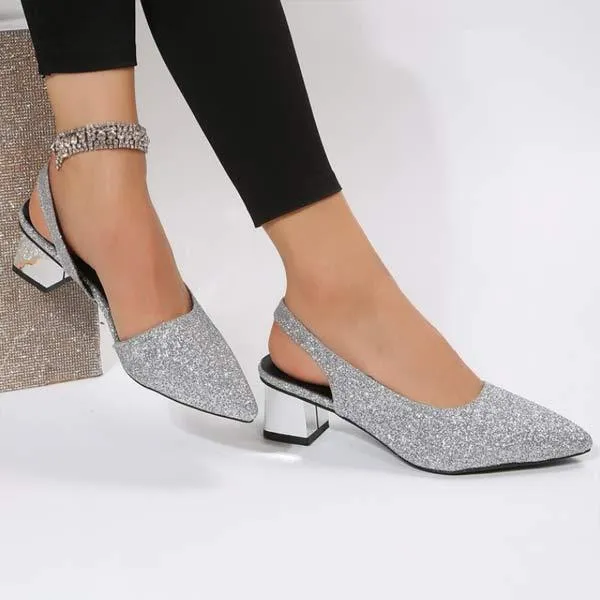 Women's Chunky Heel High Heel Peep-Toe Sandals 67916105C