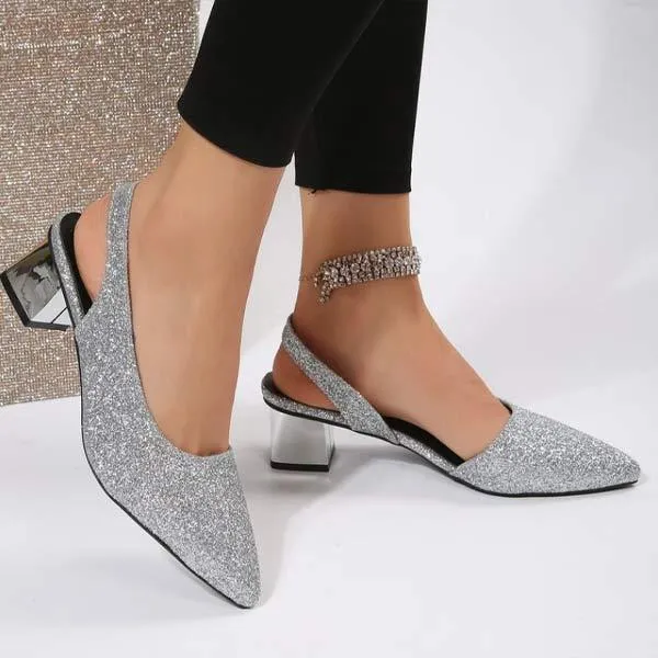 Women's Chunky Heel High Heel Peep-Toe Sandals 67916105C