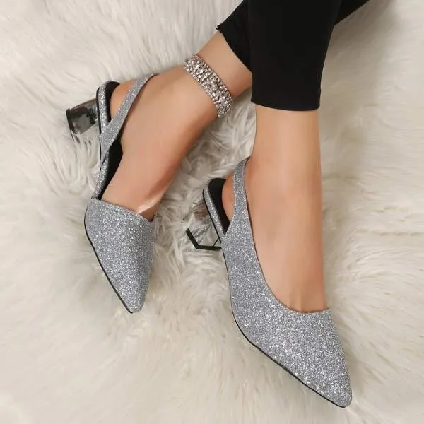 Women's Chunky Heel High Heel Peep-Toe Sandals 67916105C