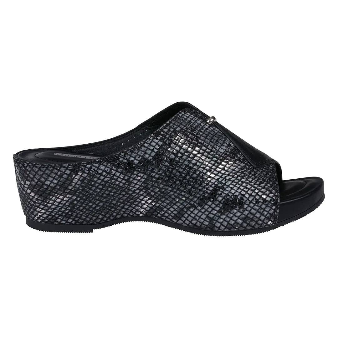 Women's Dacia Snake-Skin Wedge Sandals