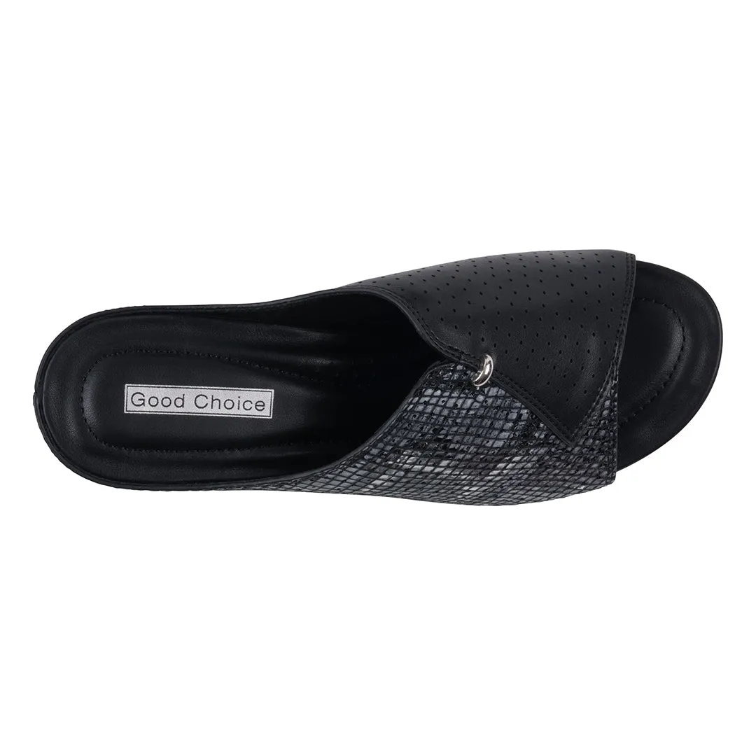 Women's Dacia Snake-Skin Wedge Sandals
