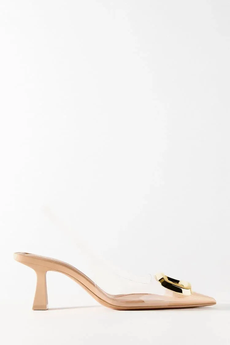 ZARA VINYL SLINGBACK SHOES